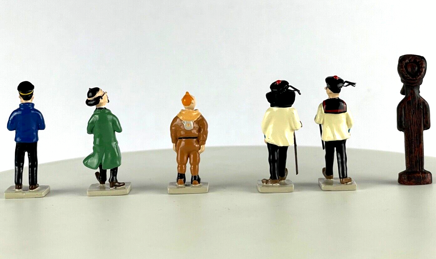 Pixi Mini Serie Tintin Set 46234 "La Tresor Rackhame" 2008 6x Metal Figurines