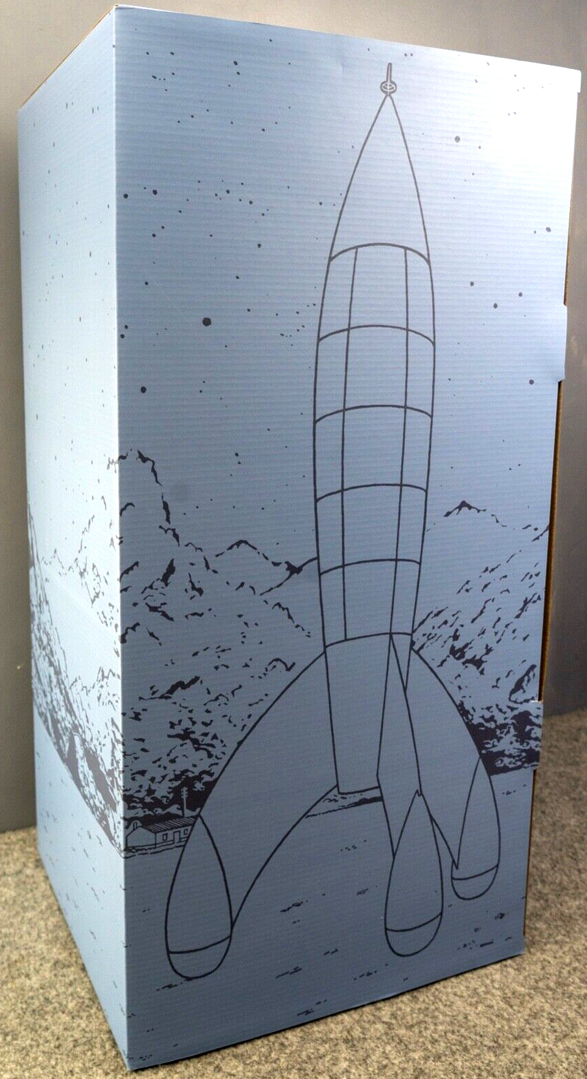 Statuette Moulinsart Tintin 46994 Moon Rocket 60cm Rare Resin Model 2017