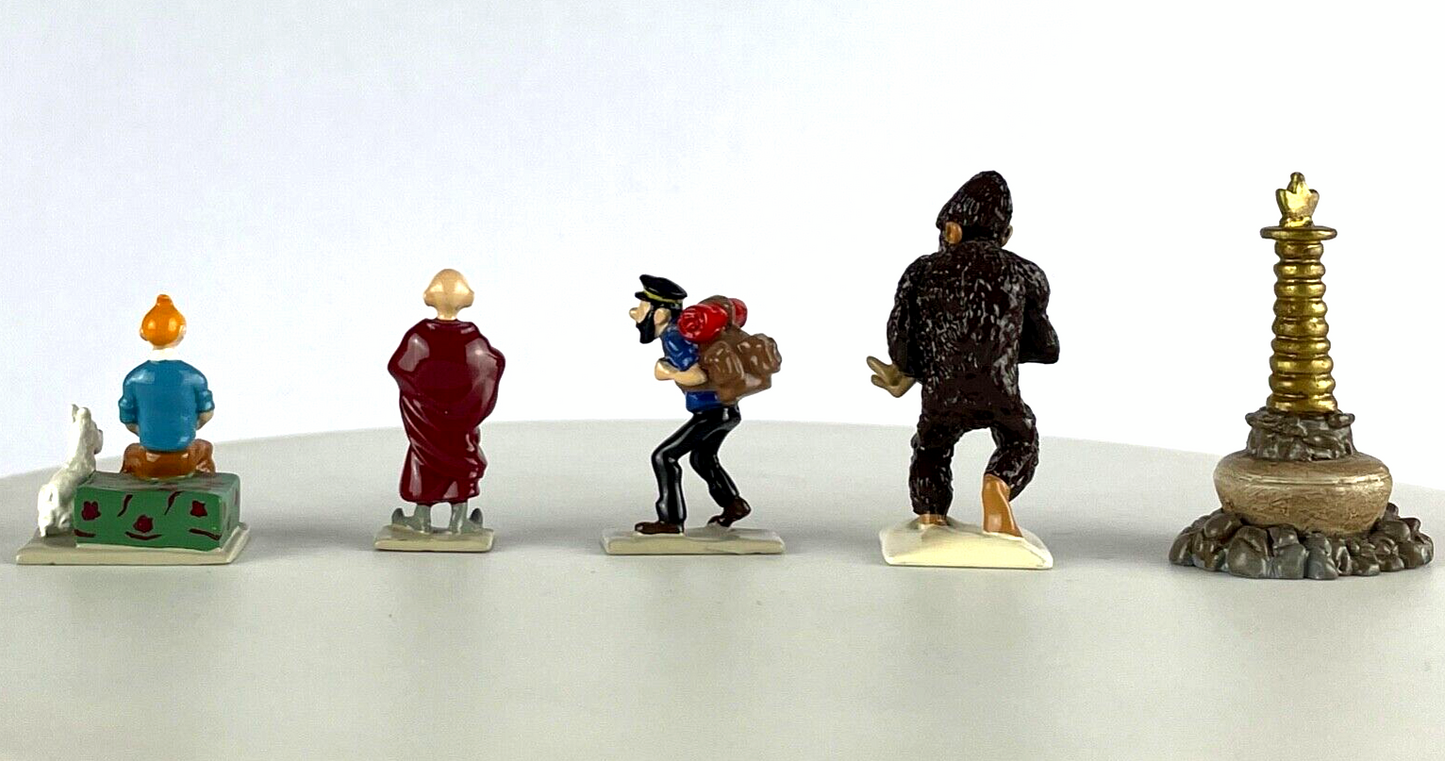 Pixi Mini Serie Tintin Set 2108 "Tintin Au Tibet" 1995 5x Metal Figurines RARE