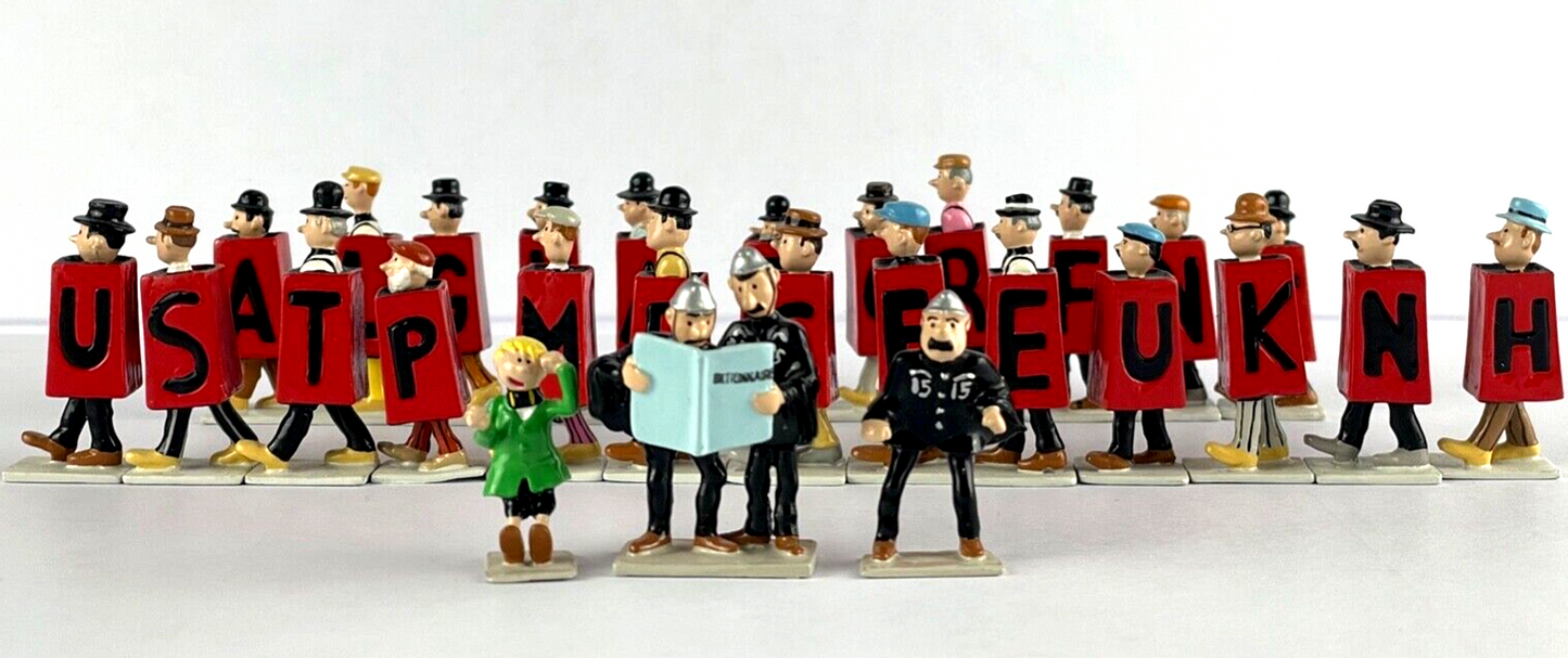 Pixi Mini Serie Tintin Set 46236 "Quick & Flupke Vendetta" 2008 28x Metal Figure