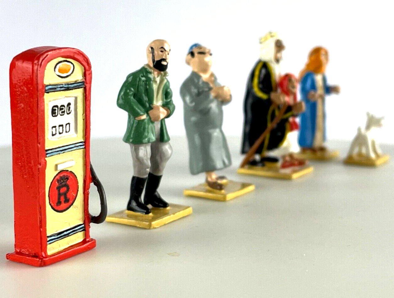 Pixi Mini Serie Tintin Set 46238 "Au Pays L' Or Noir" 2009 6x Metal Figurines