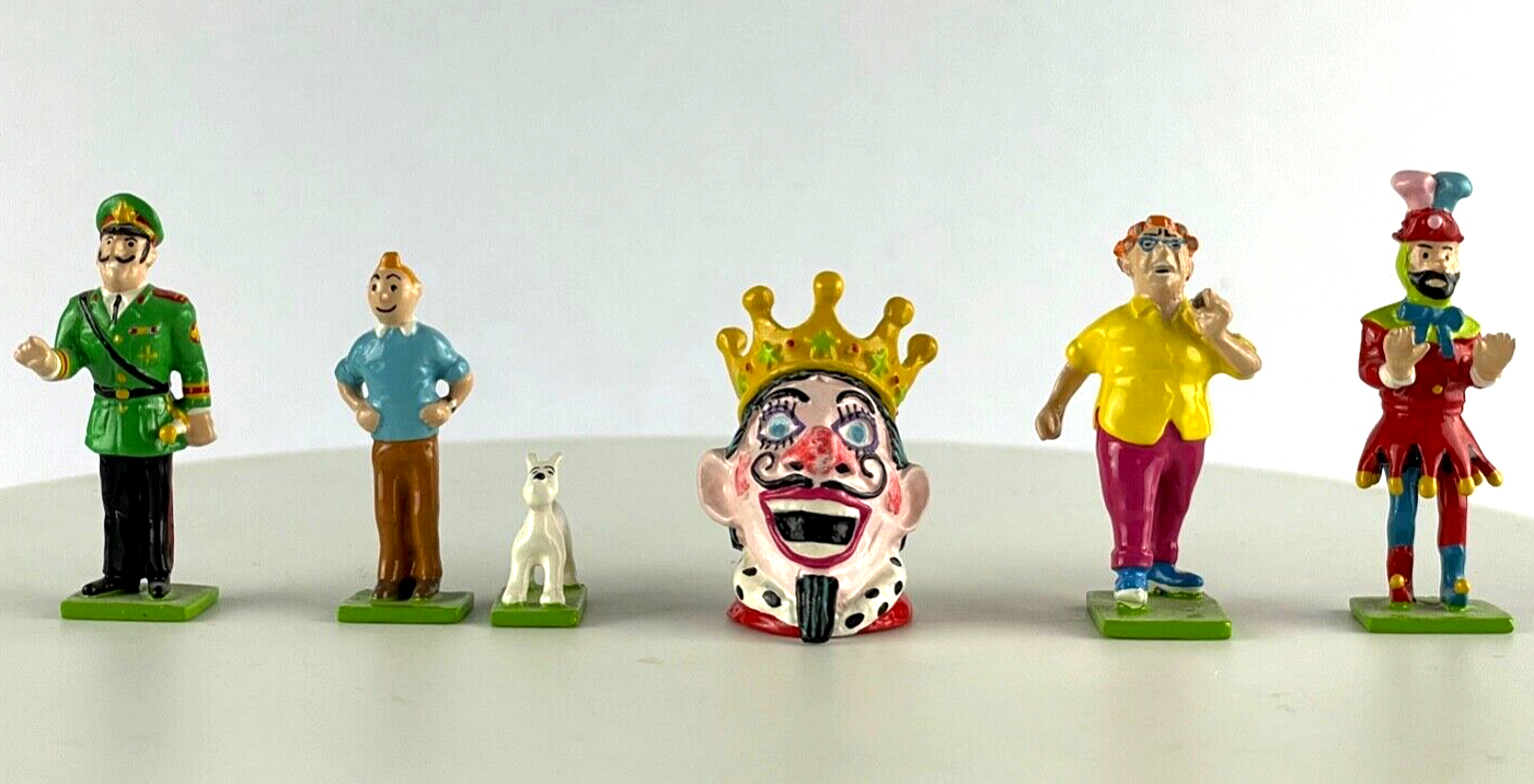 Pixi Mini Serie Tintin Set 46243 "Picaros" 2009 6x Metal Figurines RARE