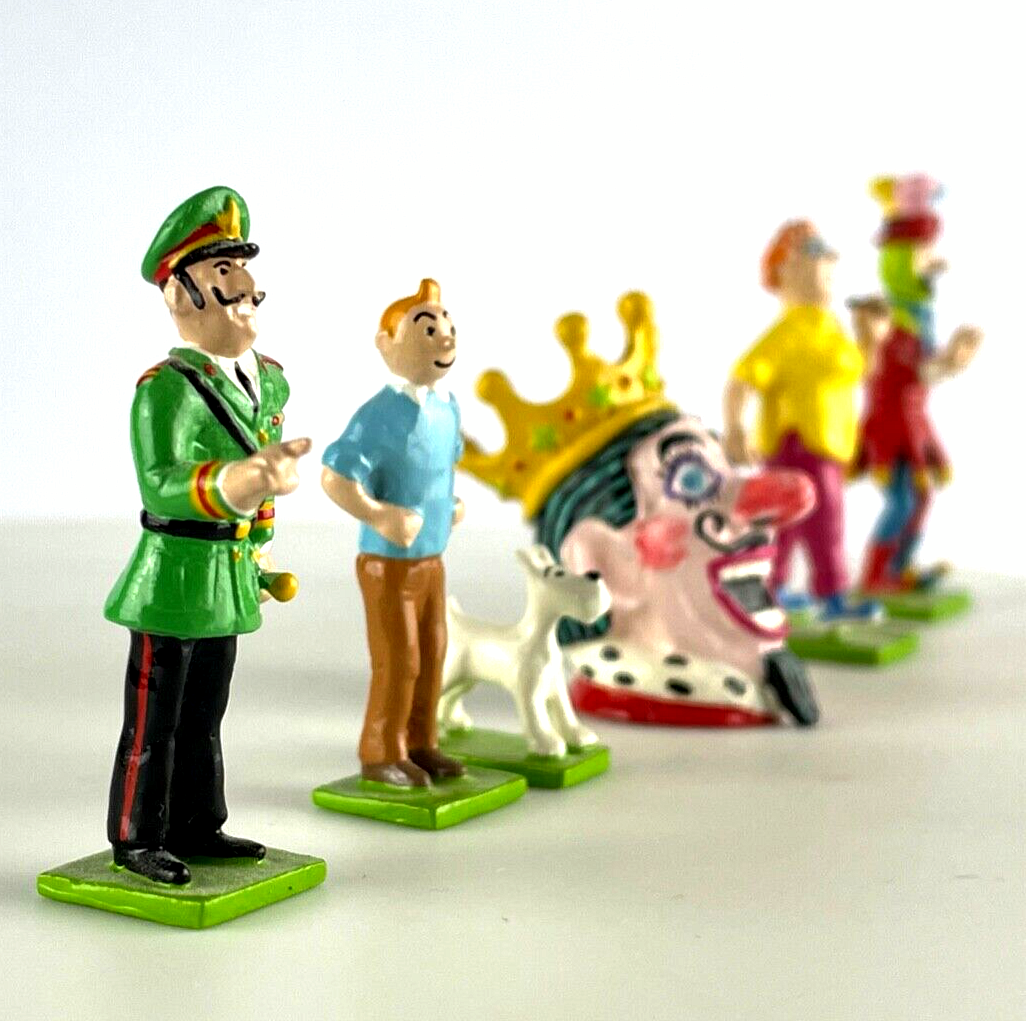 Pixi Mini Serie Tintin Set 46243 "Picaros" 2009 6x Metal Figurines RARE