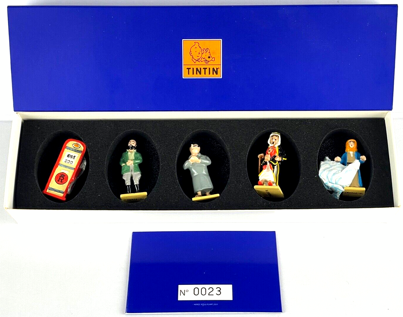 Pixi Mini Serie Tintin Set 46238 "Au Pays L' Or Noir" 2009 6x Metal Figurines
