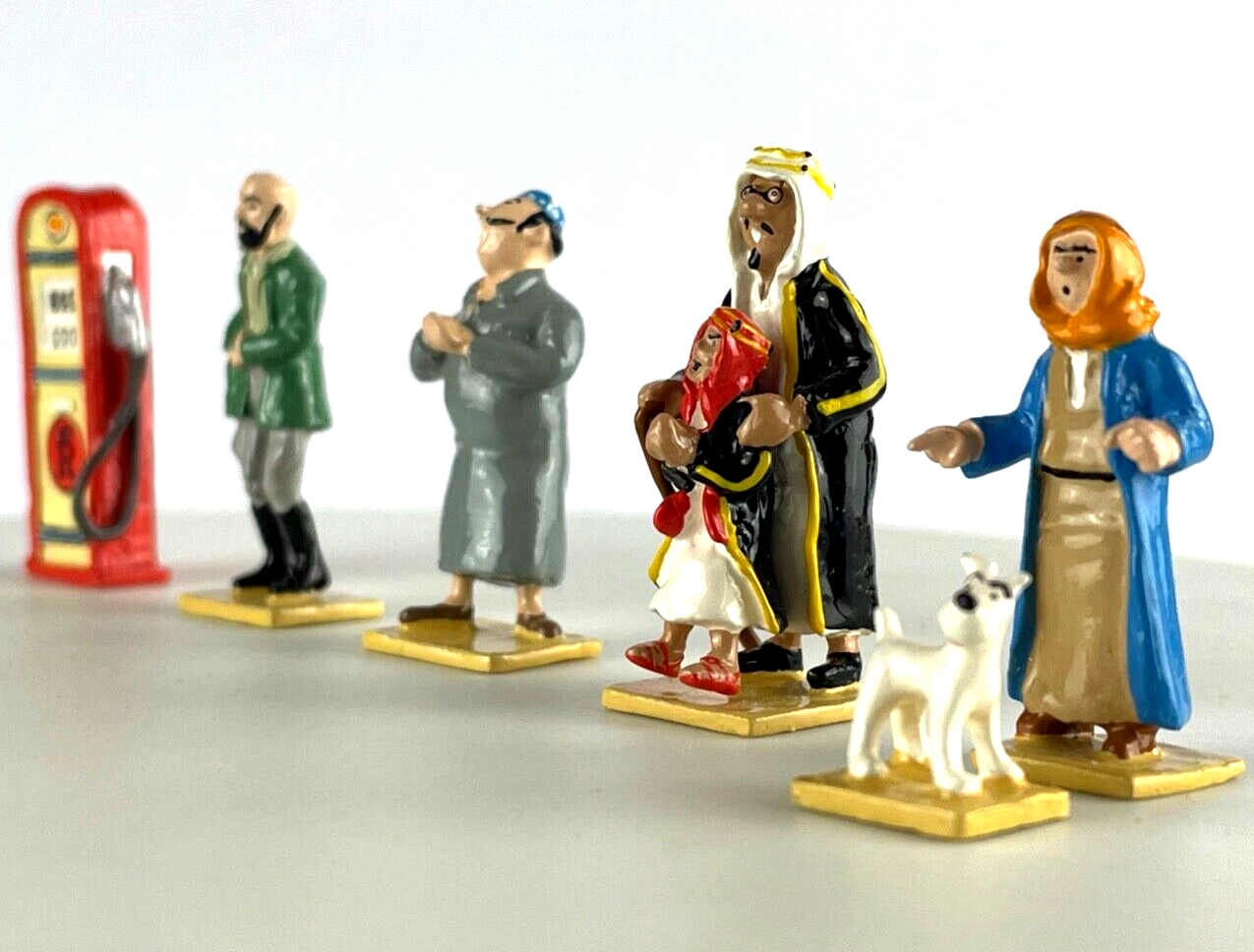 Pixi Mini Serie Tintin Set 46238 "Au Pays L' Or Noir" 2009 6x Metal Figurines