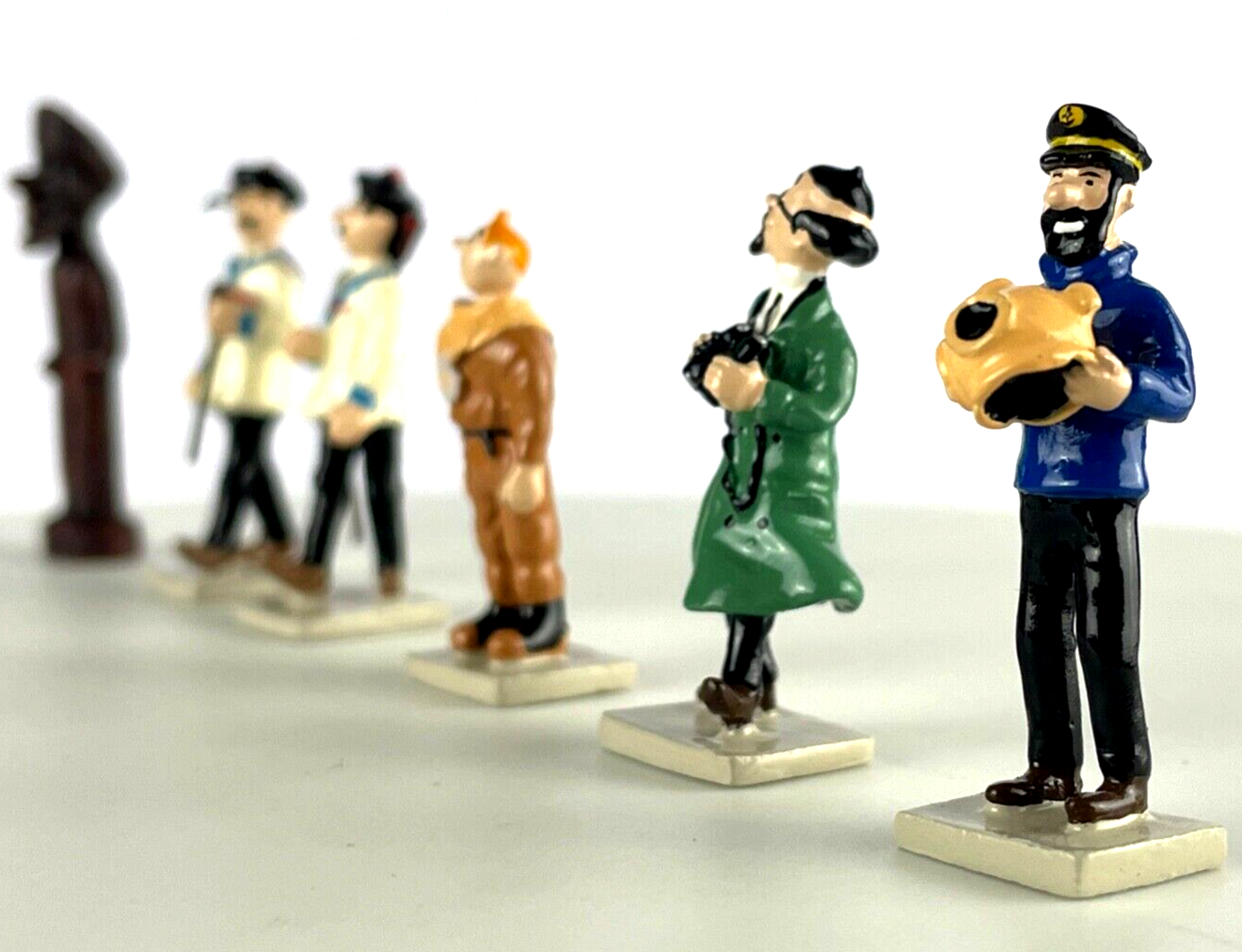Pixi Mini Serie Tintin Set 46234 "La Tresor Rackhame" 2008 6x Metal Figurines