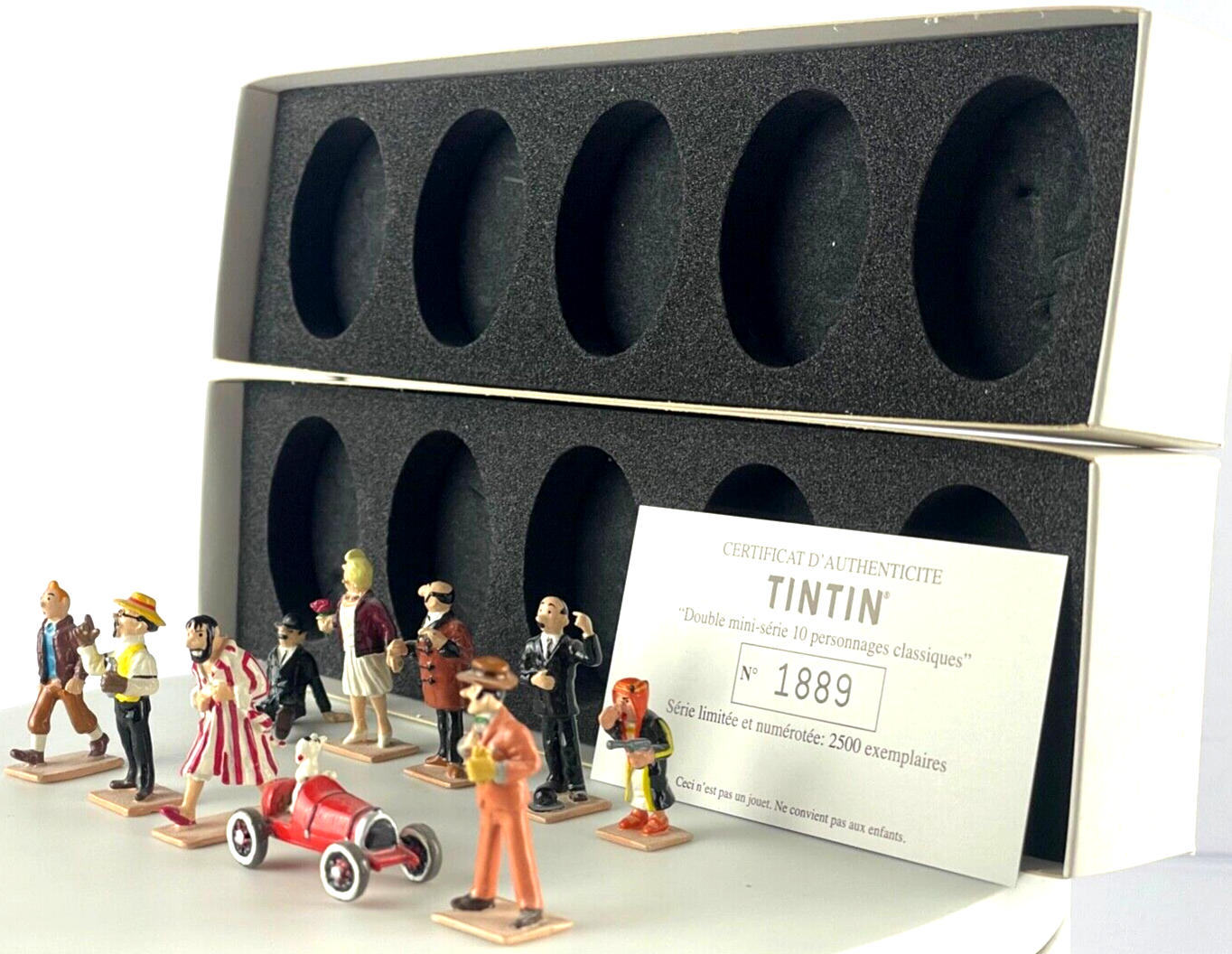 Pixi Mini Serie Tintin Set 46206 "Double Classique" 2004 10x Metal Figurines