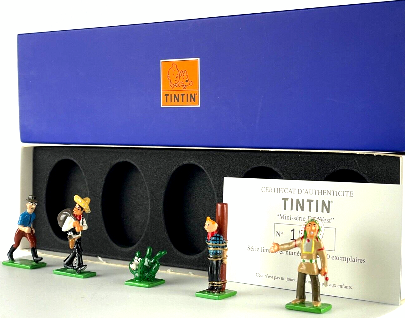 Pixi Mini Serie Tintin Set 46947 "Amerique: Far West" 2003 5x Metal Figurines