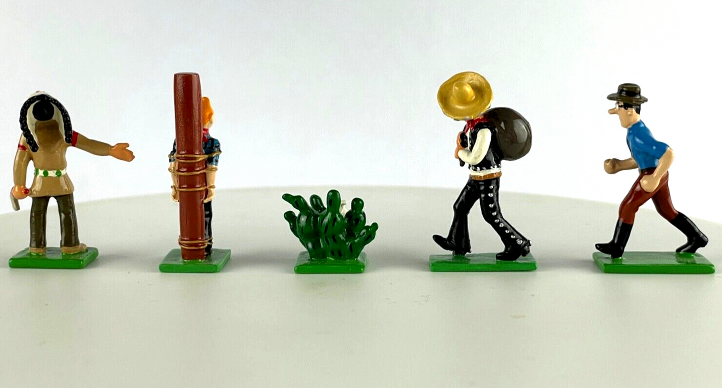 Pixi Mini Serie Tintin Set 46947 "Amerique: Far West" 2003 5x Metal Figurines