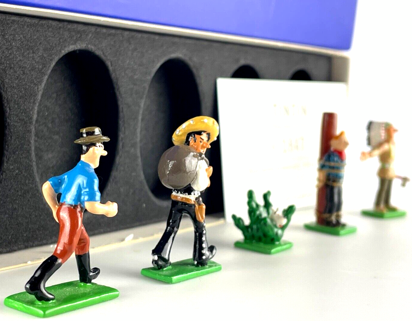 Pixi Mini Serie Tintin Set 46947 "Amerique: Far West" 2003 5x Metal Figurines