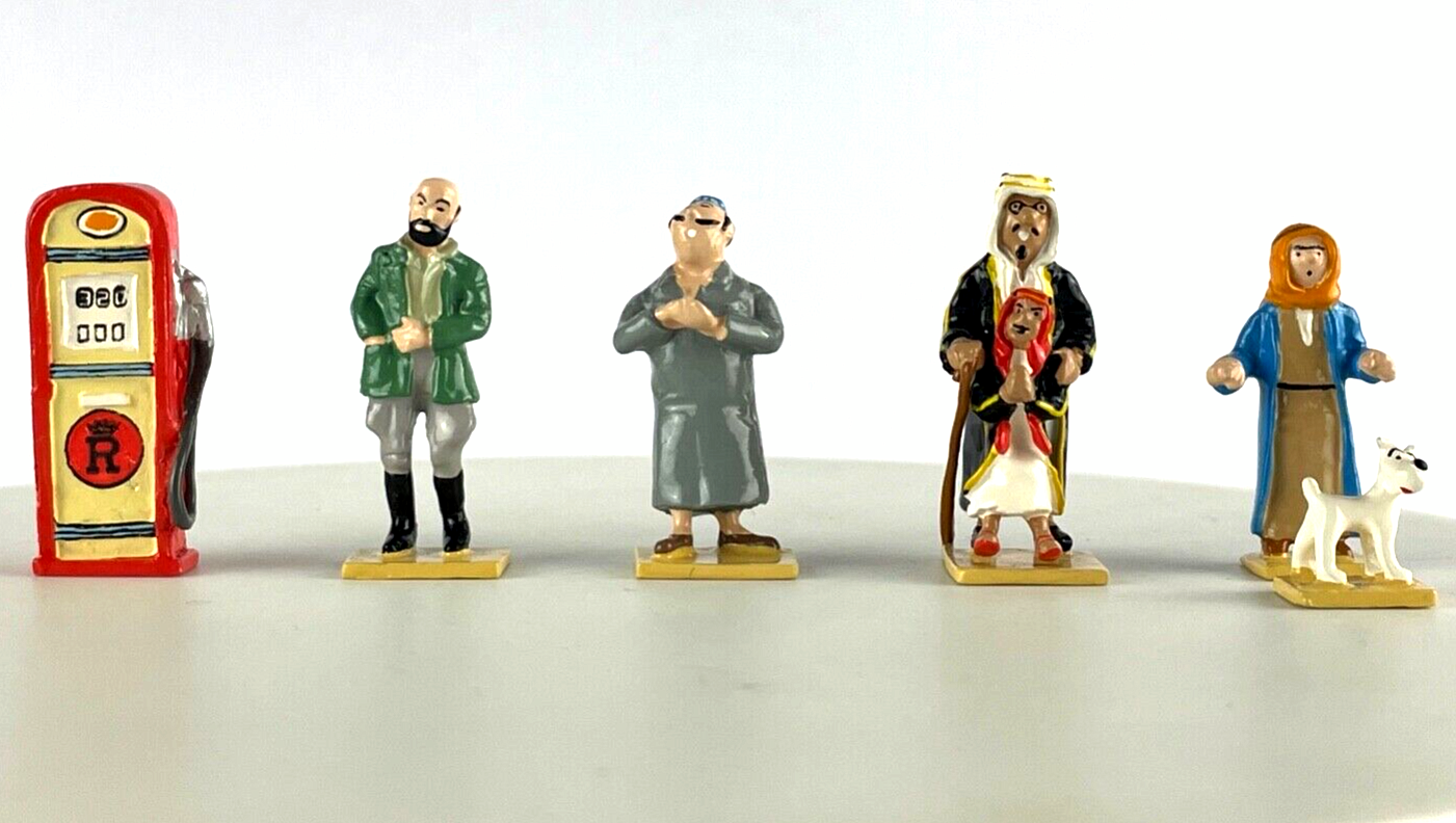 Pixi Mini Serie Tintin Set 46238 "Au Pays L' Or Noir" 2009 6x Metal Figurines