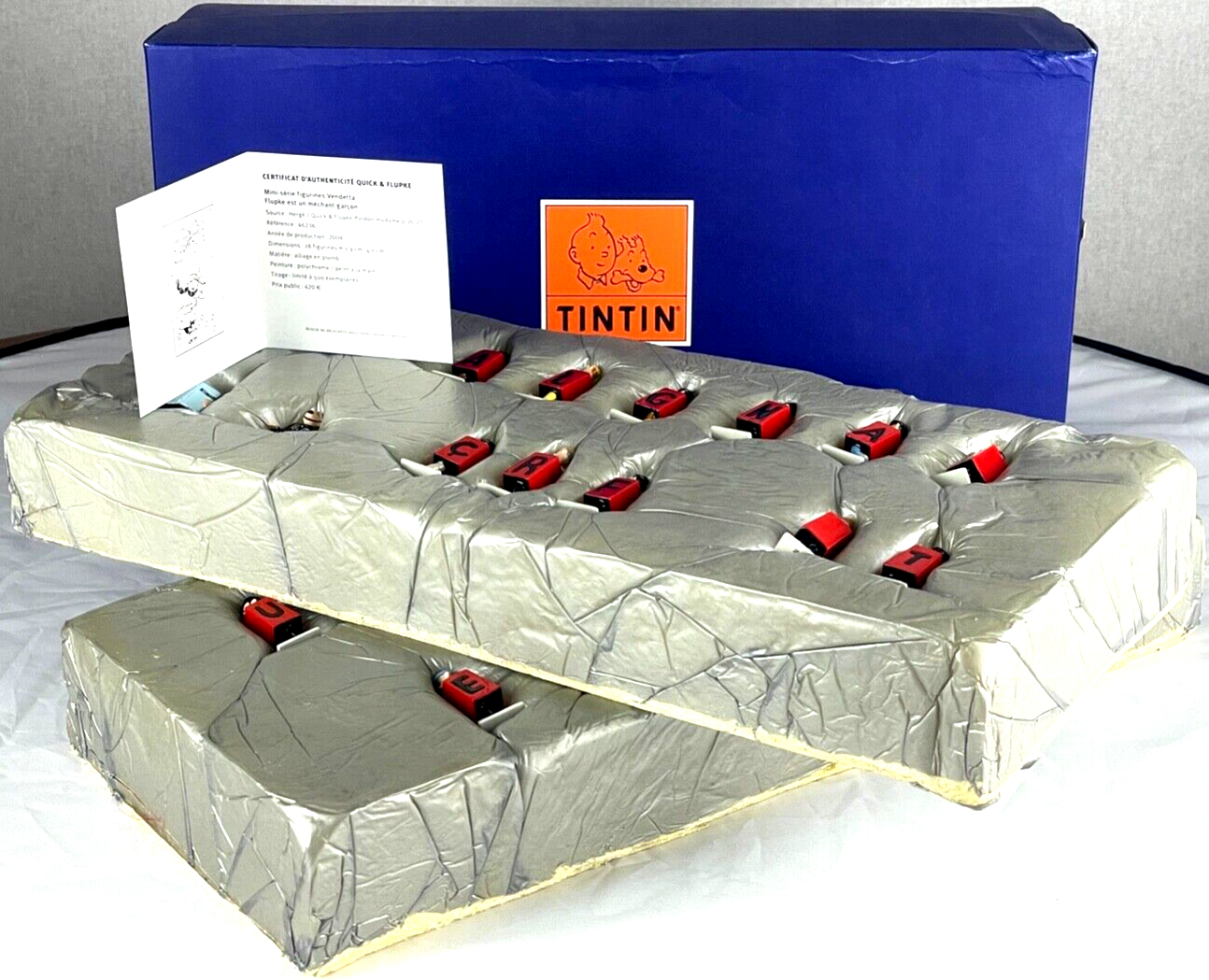 Pixi Mini Serie Tintin Set 46236 "Quick & Flupke Vendetta" 2008 28x Metal Figure