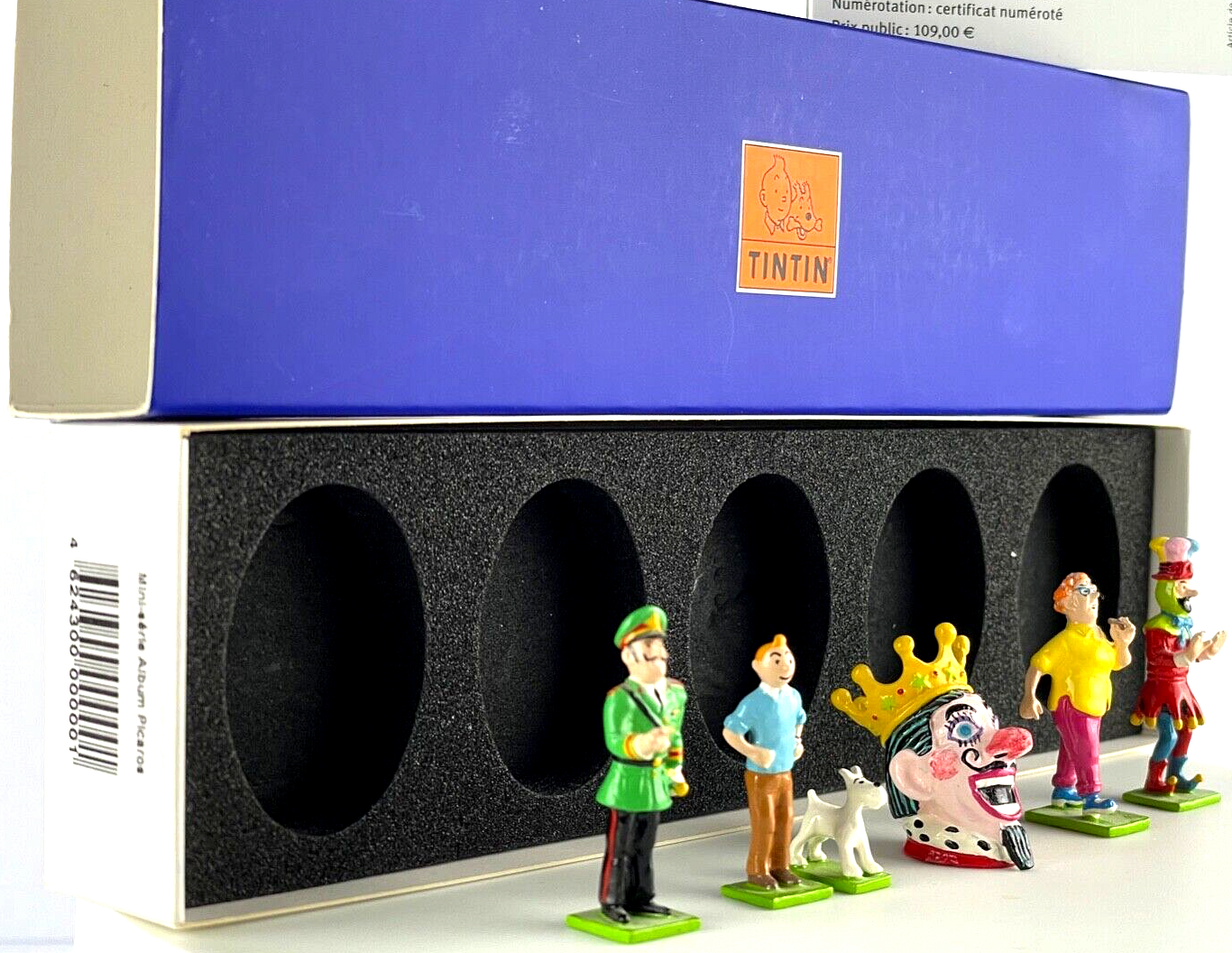 Pixi Mini Serie Tintin Set 46243 "Picaros" 2009 6x Metal Figurines RARE