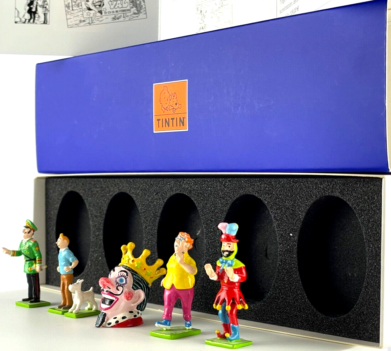 Pixi Mini Serie Tintin Set 46243 "Picaros" 2009 6x Metal Figurines RARE