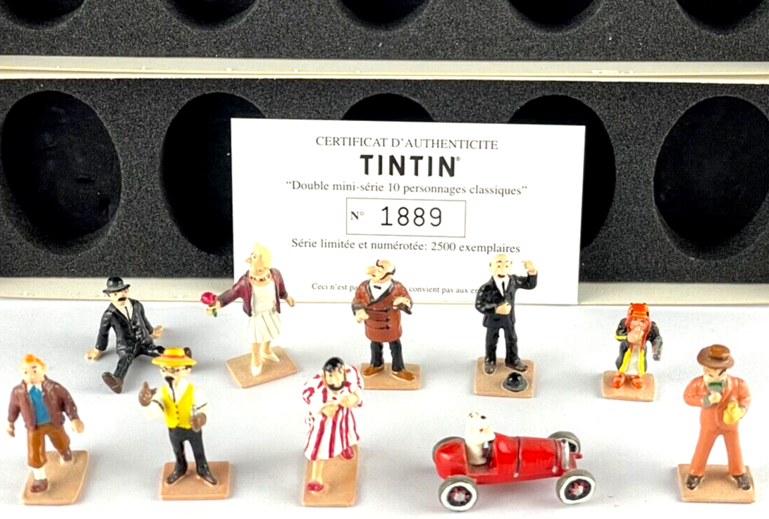 Pixi Mini Serie Tintin Set 46206 "Double Classique" 2004 10x Metal Figurines