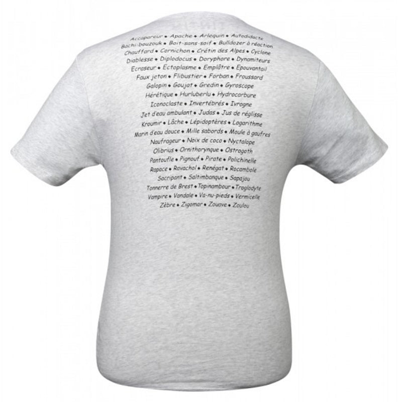 Moulinsart "Haddock Insults" Kids T-Shirt: Light Grey/Colour Cotton T Shirt 2 - 12 years ML Hergé