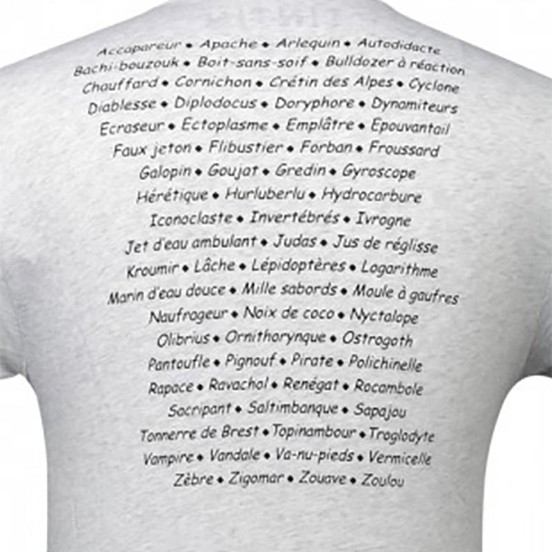 Moulinsart "Haddock Insults" Kids T-Shirt: Light Grey/Colour Cotton T Shirt 2 - 12 years ML Hergé