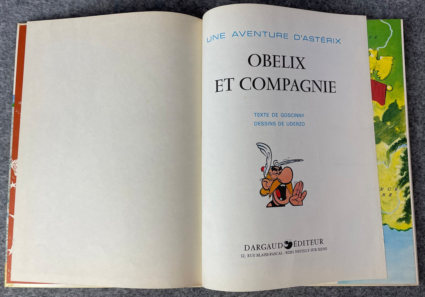 Obélix et Compagnie 1976 1st Belgian Edition Dargaud Hardback Asterix Book EO