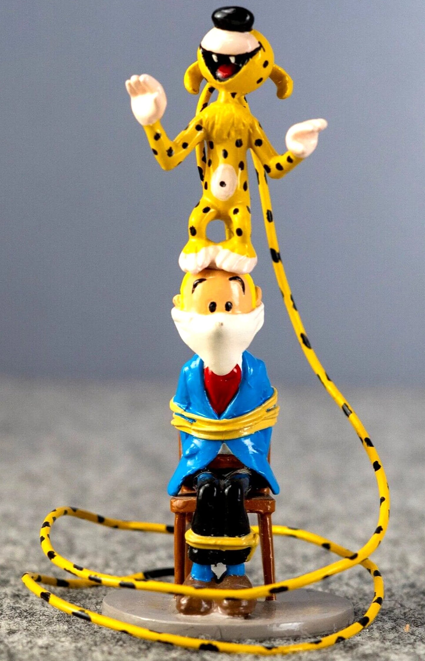 Pixi Spirou Figurine 4645+4789 Marsupilami & Fantasio 1993 Rare Metal Figure