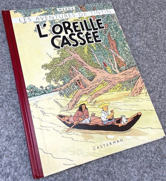 L' Oreille Cassée - Rare Facsimile 1st Colour Edition Hardback Tintin Book 2002 Belge EO