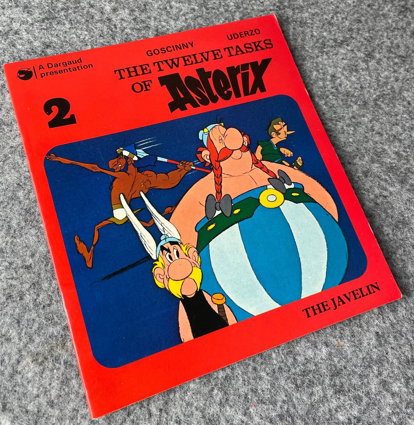 12 Tasks of Asterix Volume 2 The Javelin - Vintage Hodder 1970s Paperback UK Edition
