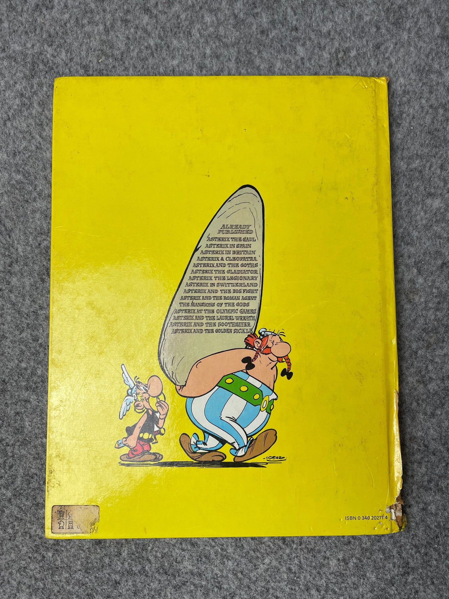 Asterix & The Great Crossing 1976 Hodder/Stoughton 2nd UK Edition Rare HB Comic Book Uderzo