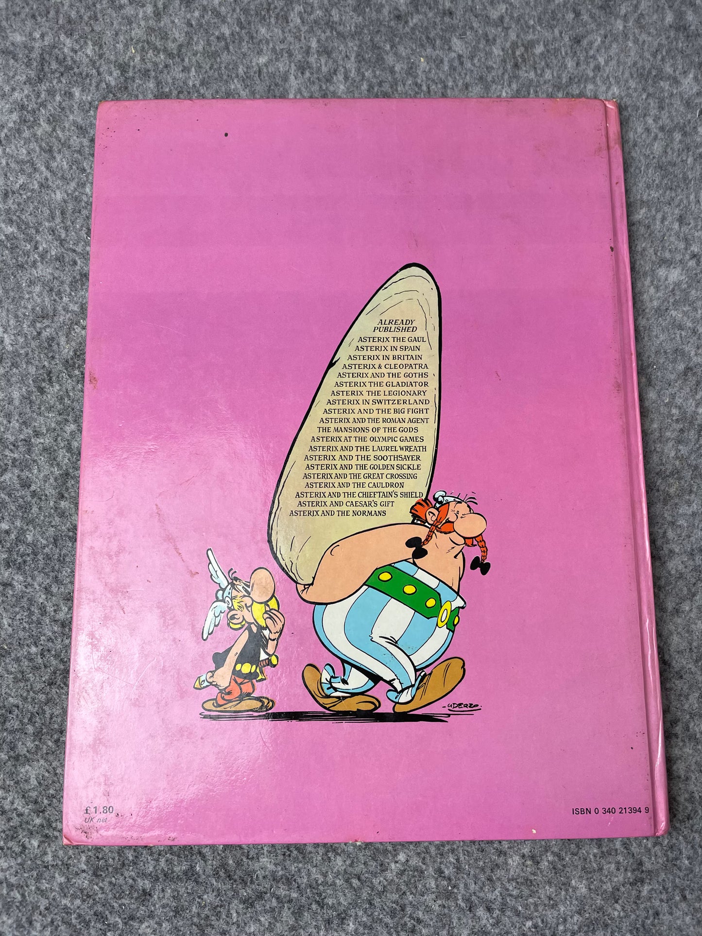 Asterix & Chieftains Shield 1978 Hodder/Stoughton 2nd UK Edition Rare HB Comic Book Uderzo