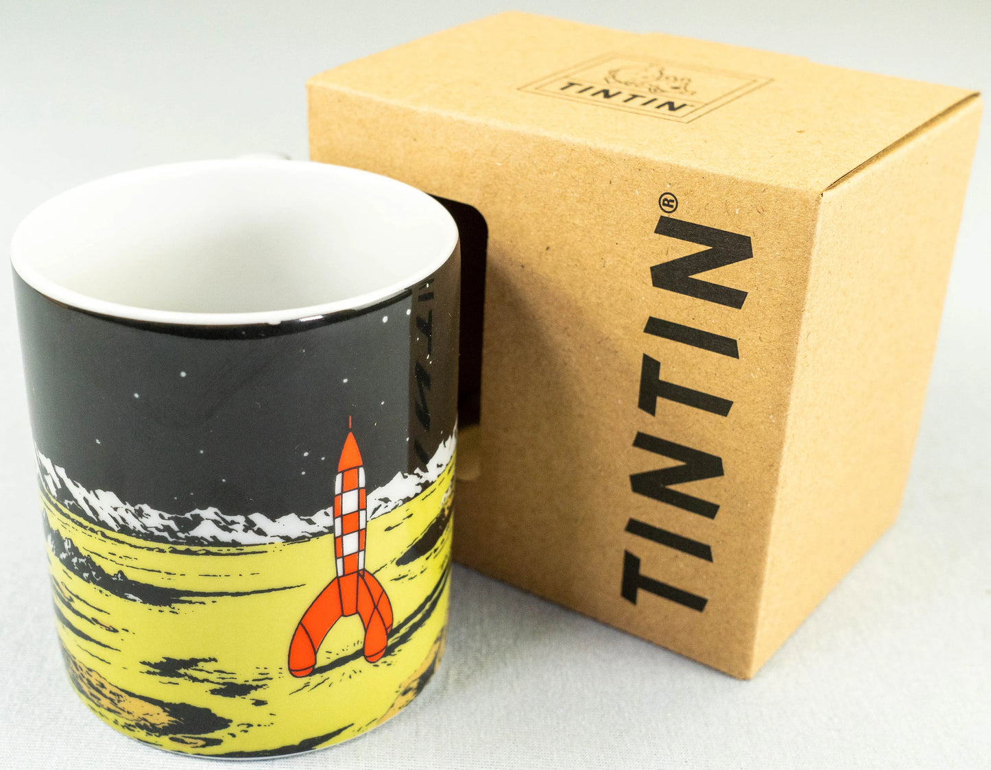 Moulinsart Tintin Calligraphy Character Mug 47987 - Rocket on the Moon 2023