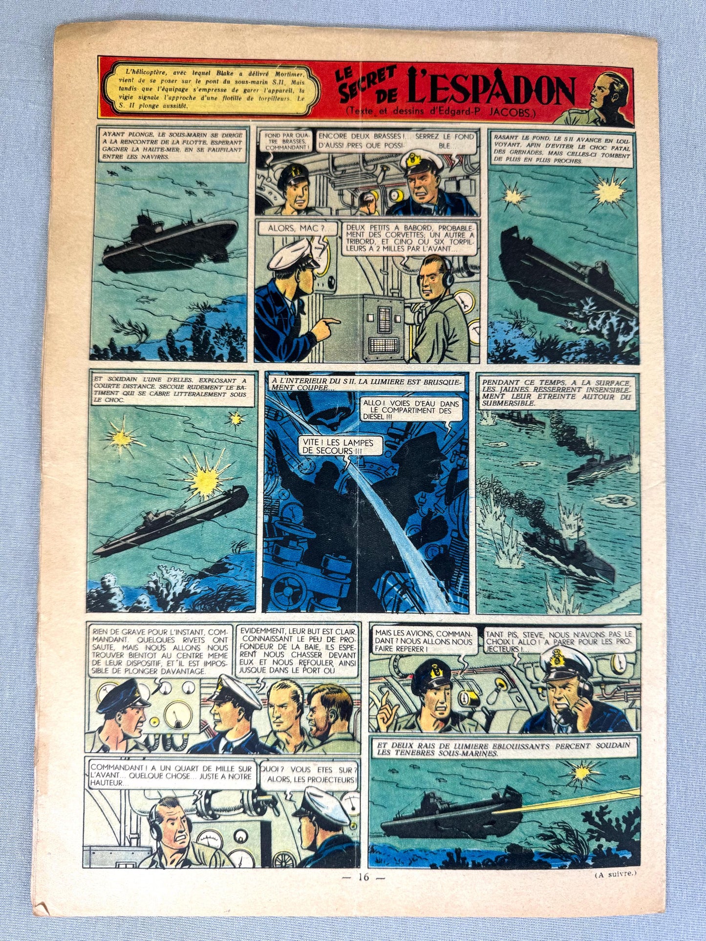Journal Tintin Issue 37: 1948 Herge Cover Edition Vintage Comic EO Couverture