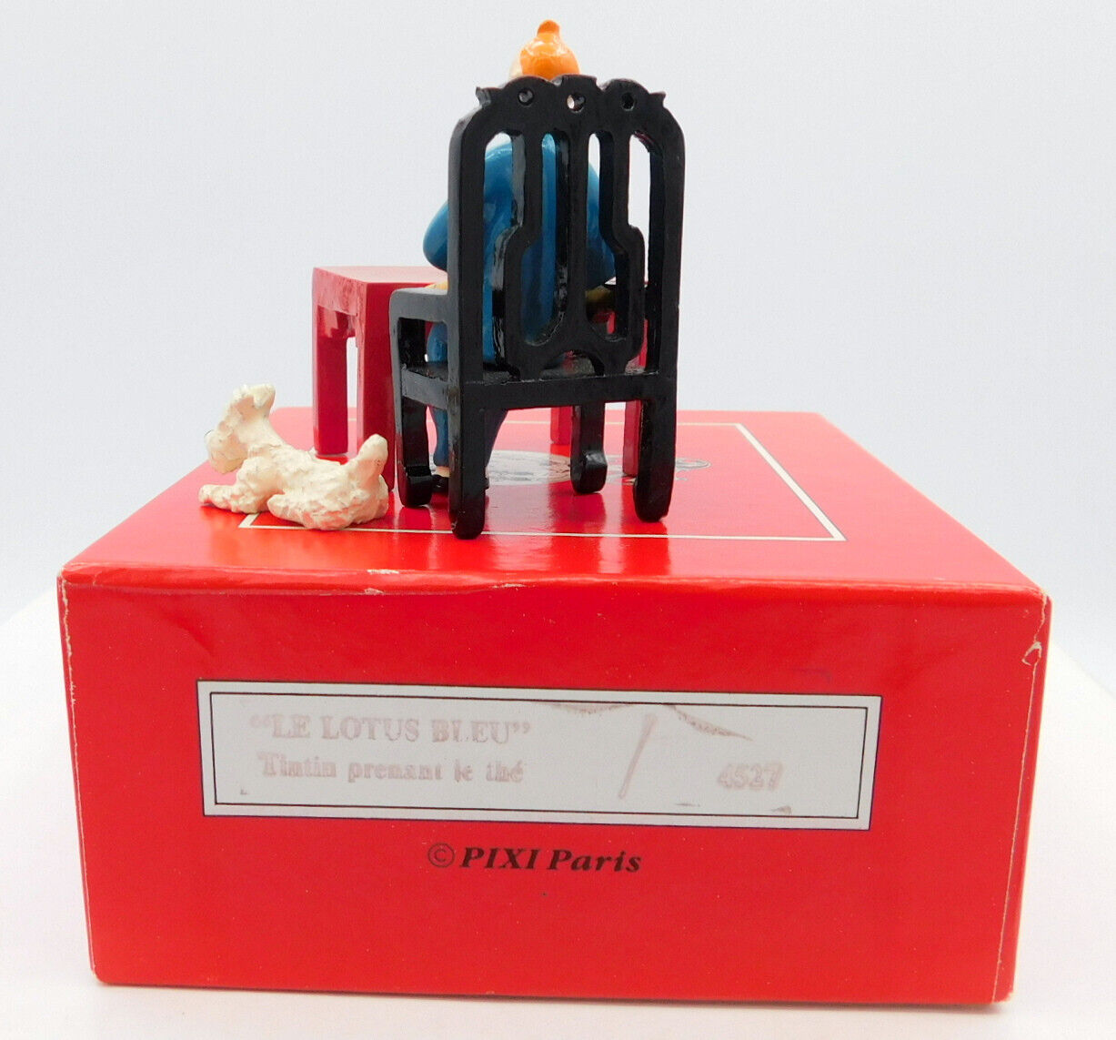 Pixi Figurines 4527 Tintin Drinking Tea: Blue Lotus 1992 Rare Metal Figurine
