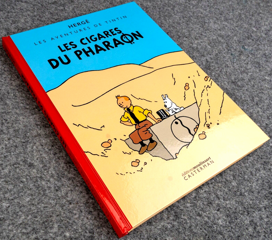 Les Cigares Du Pharaon - Casterman 2022 1st Colorized Edition HB Tintin Comic Book