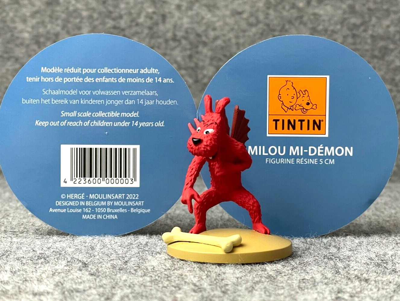 Tintin Figurine Moulinsart 42236: Devil Snowy: Tibet 5cm Officielle Figure 51