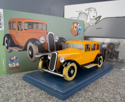 VOITURE TINTIN 1/24 29968 Dr Wangs Limo: Blue Lotus Hachette Model car #68
