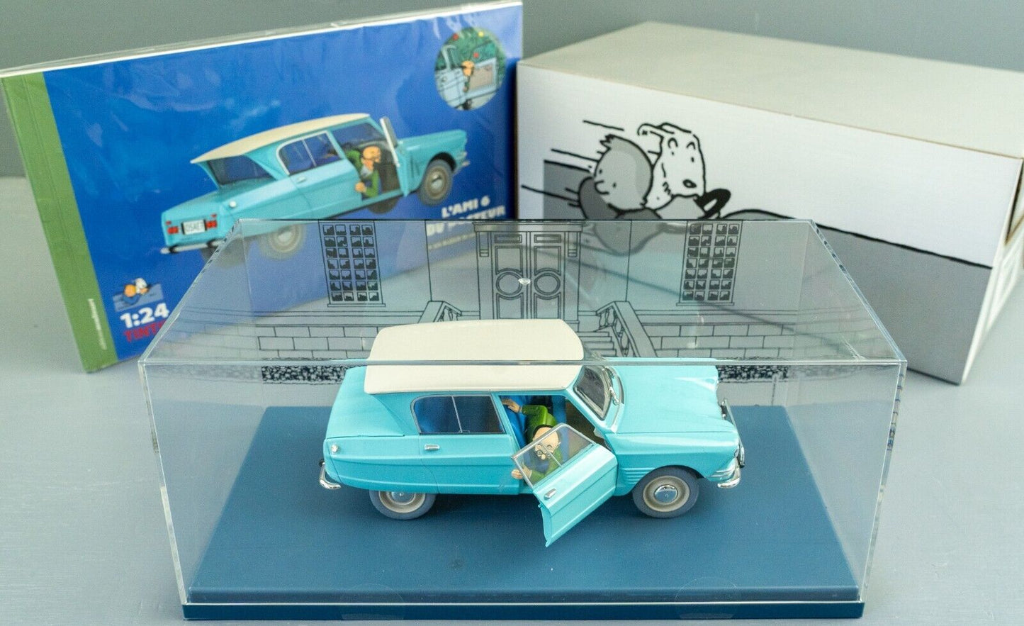 VOITURE TINTIN 1/24 29918 Doctors Citroen Ami: Castafiore Emerald Hachette Car 18
