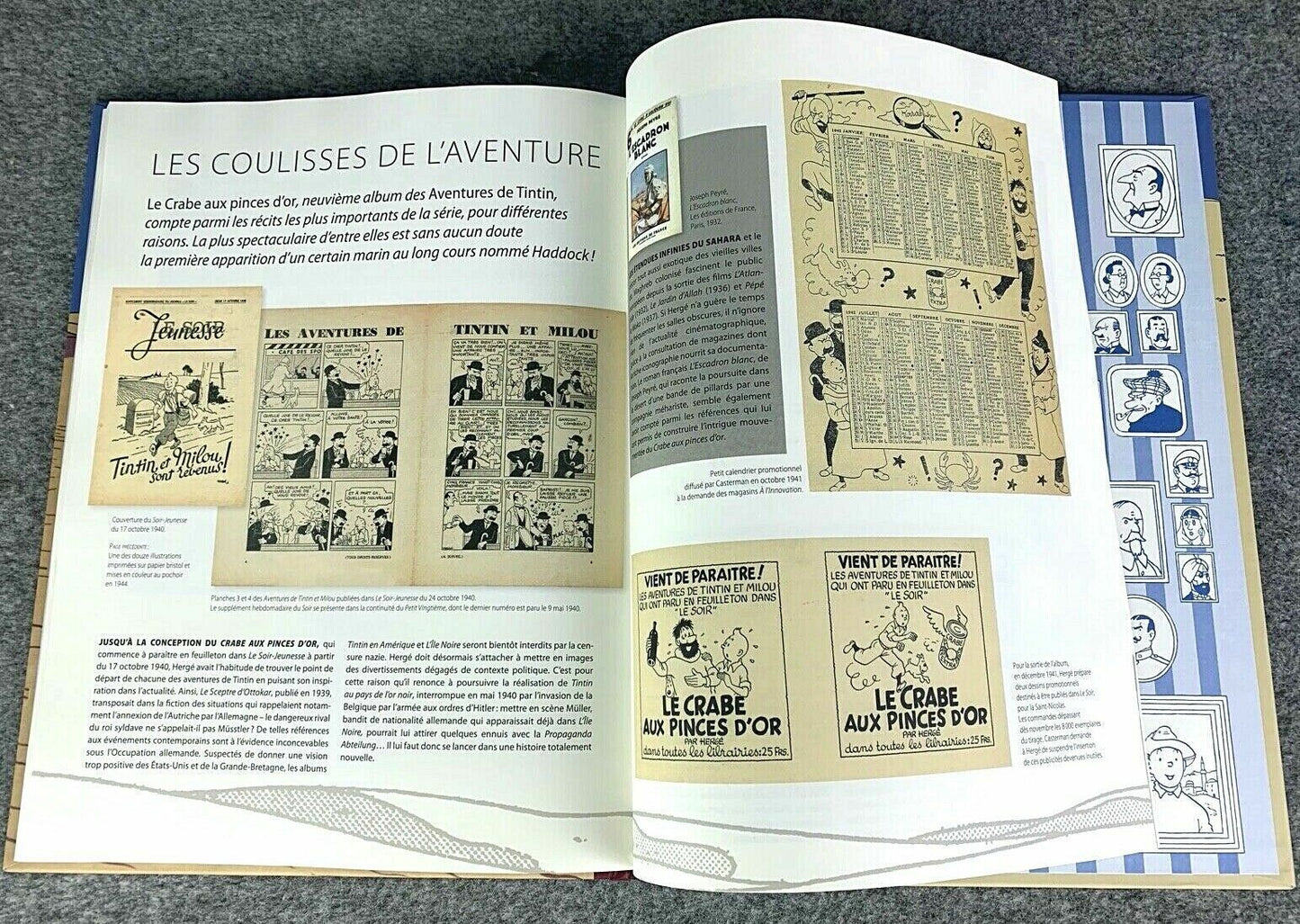 Crabe Aux Pinces D' Or 80 Years of Haddock 1st Facsimile Edition HB Tintin Book Herge EO