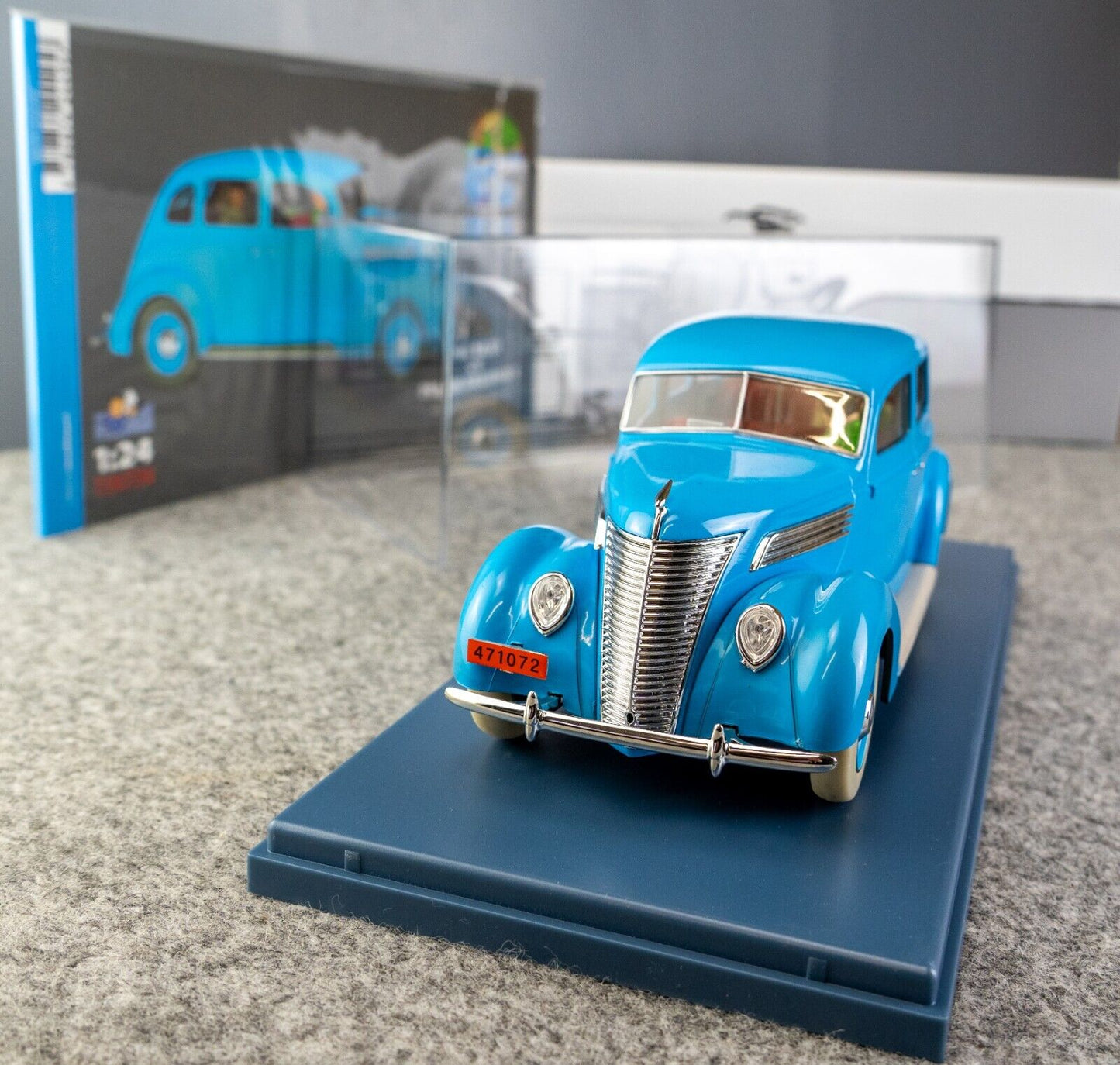 VOITURE TINTIN 1/24 29958 Charlet Taxi - Calculus Affair Hachette Car #58