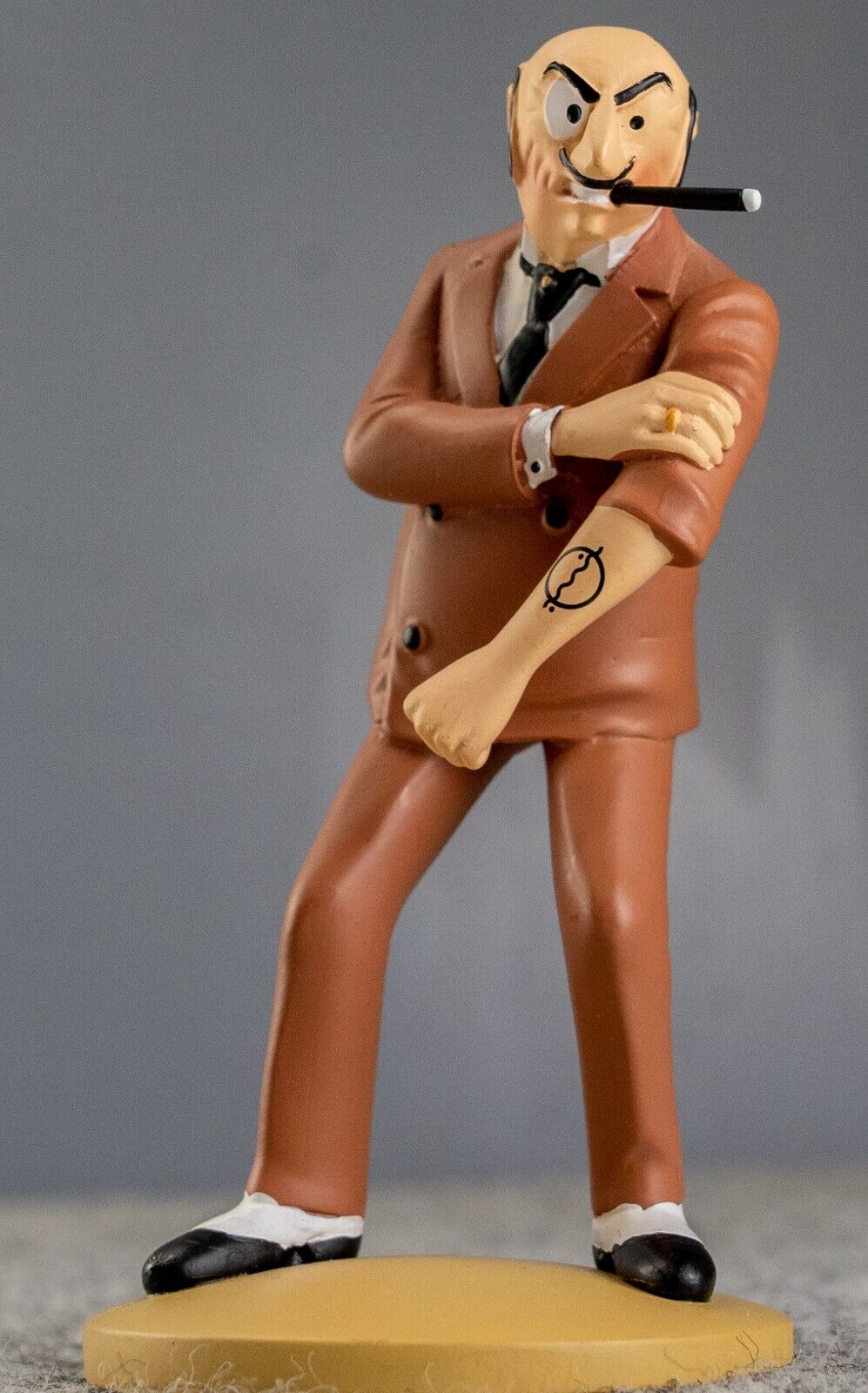 Tintin Figurine Moulinsart 42231 Rastapopoulos - Blue Lotus 12cm Resin Figure 9