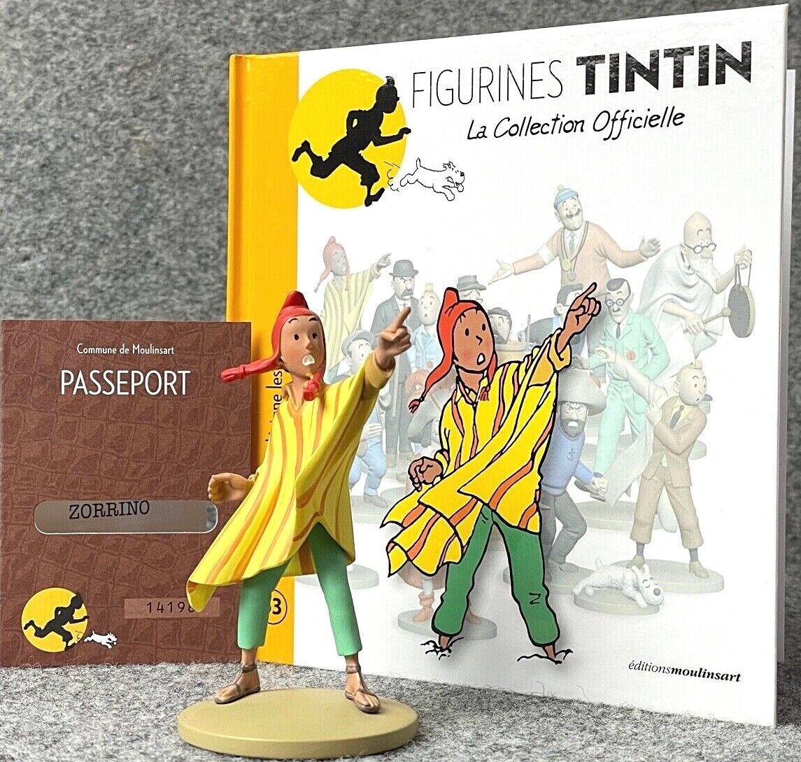 Tintin Figurine Officielle # 53 Zorrino - Prisoners Sun Resin Model Figure