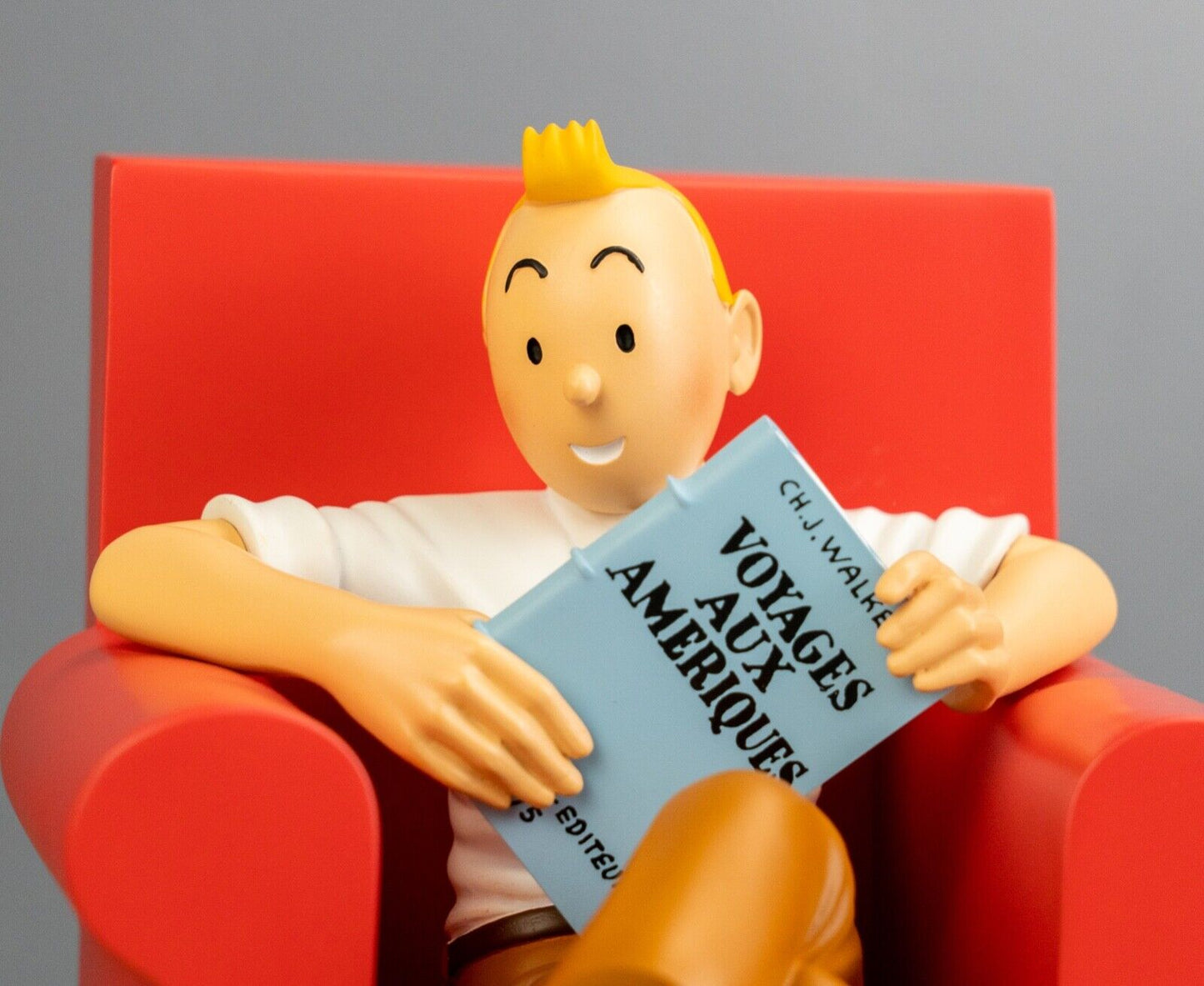 Statuette Moulinsart 46404 Tintin & Snowy @ home "Les Icones" 16cm Resin Model