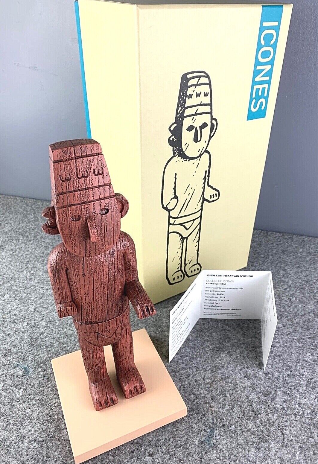 Statuette Moulinsart 46406 Arumbaya Fetish "Les Icones" 2019 Tintin 26.7cm Resin
