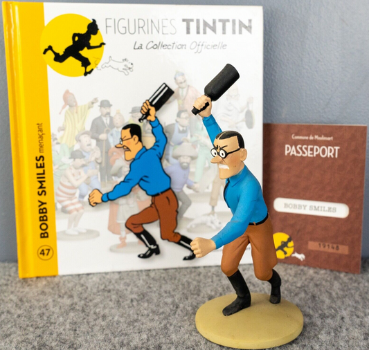 Tintin Figurines Officielle # 47 Bobby Smiles: America Herge model Moulinsart