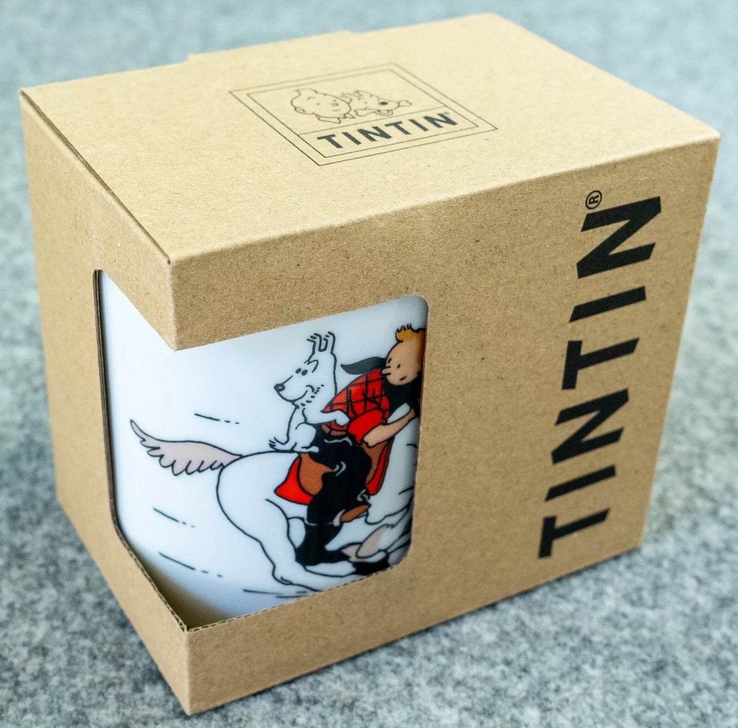 Moulinsart Tintin Mug: Tintin and Snowy in America 47990 B&W Colourised Mug 2022