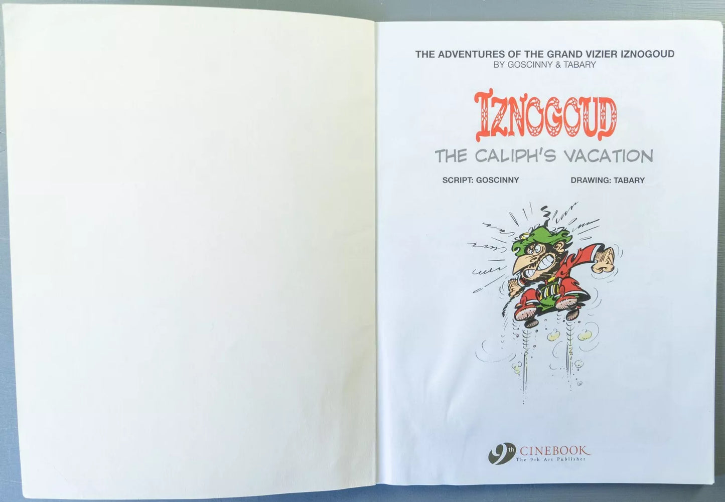 Cinebook Paperback Goscinny: Iznogoud The Caliph's Vacation 2014 Colour
