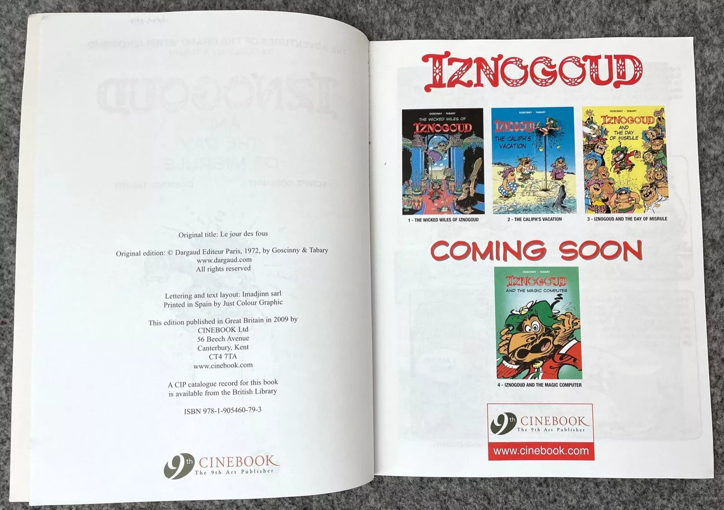 Cinebook Paperback Goscinny: Iznogoud and The Day of Misrule 2009 Colour