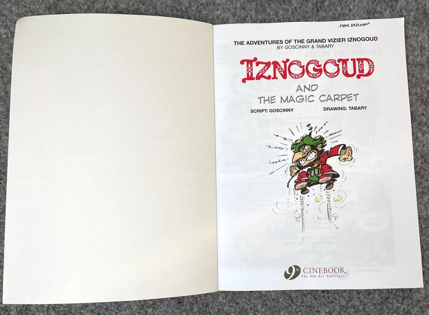 Cinebook Paperback Goscinny: Iznogoud and The Magic Carpet 2010 Colour