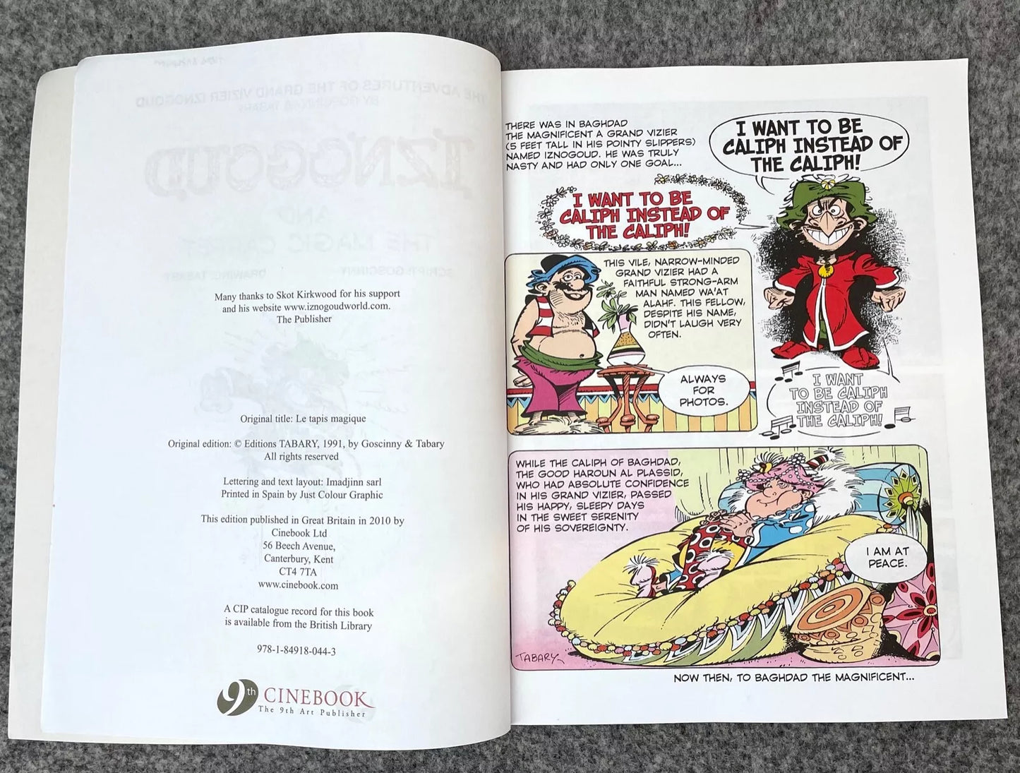 Cinebook Paperback Goscinny: Iznogoud and The Magic Carpet 2010 Colour