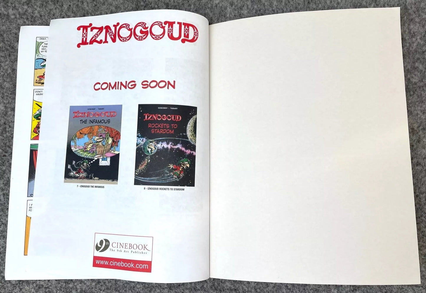 Cinebook Paperback Goscinny: Iznogoud and The Magic Carpet 2010 Colour