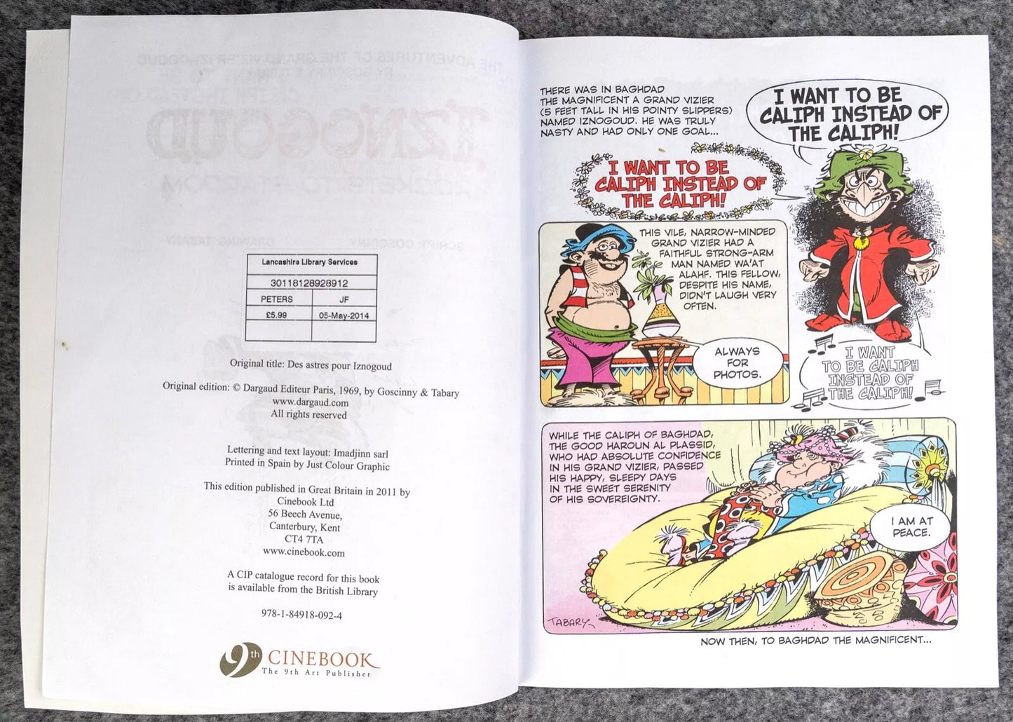 Cinebook Paperback Goscinny: Iznogoud The Grand Vizier 2012 Colour