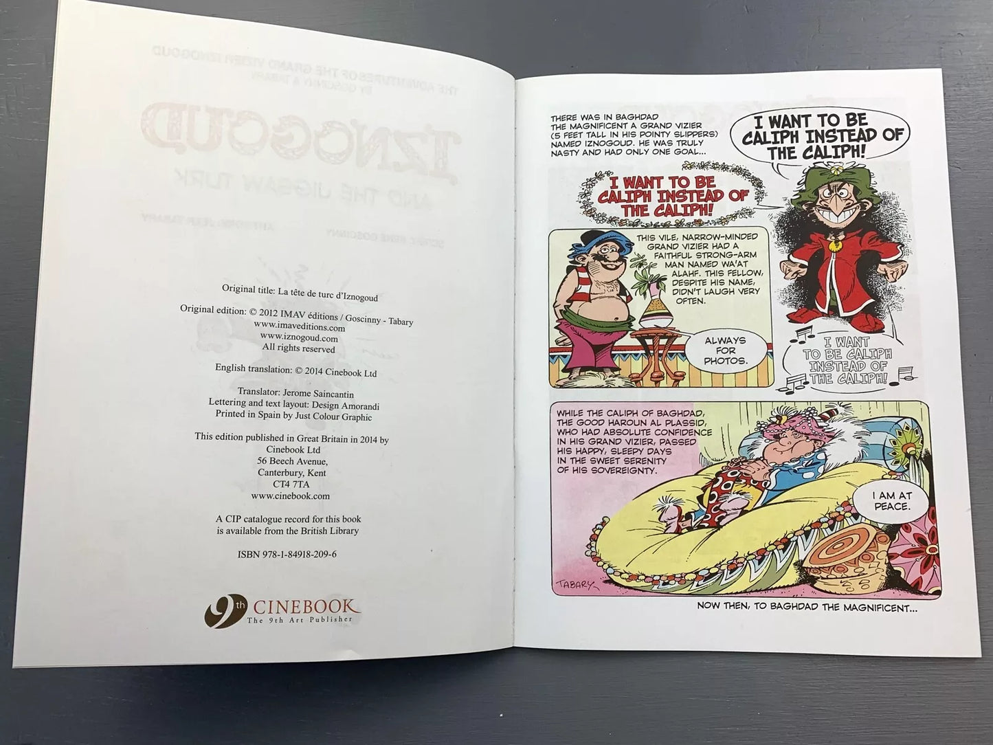 Cinebook Paperback Goscinny: Iznogoud and The Jigsaw Turk 2012 Colour