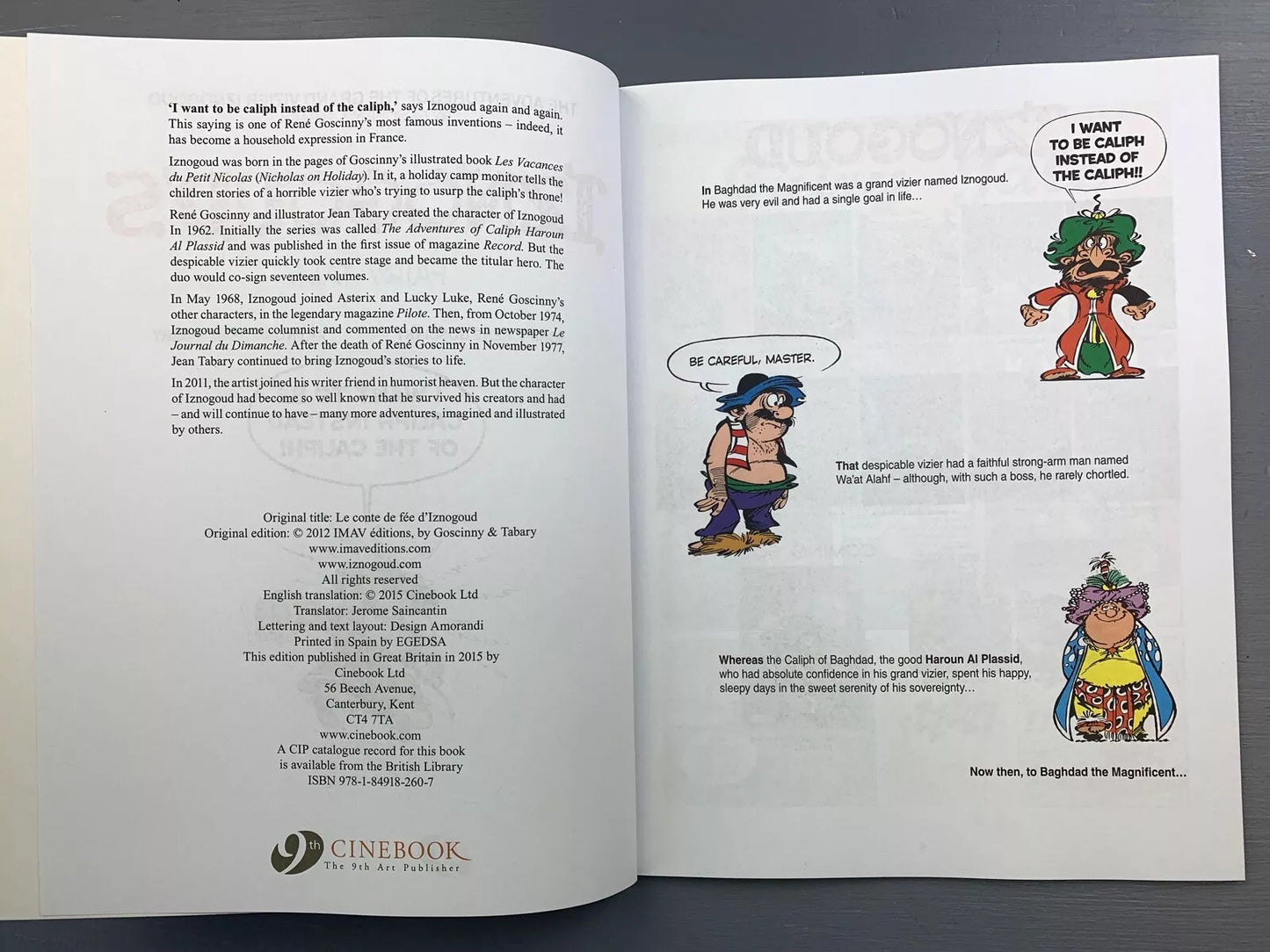 Cinebook Paperback Goscinny: Iznogoud's Fairy Tale 2015 Colour